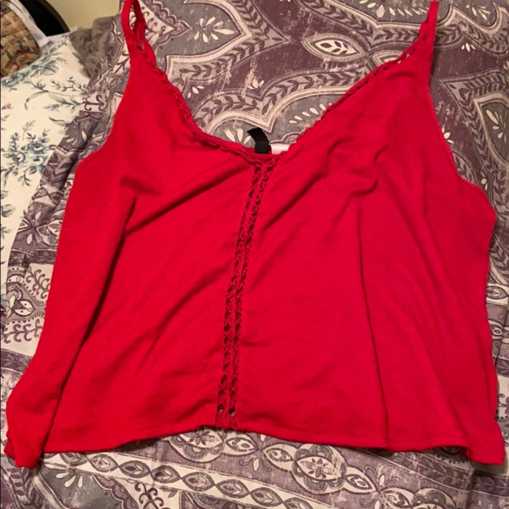 Red Crop Top